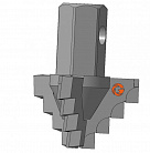 Долото шнековое лопастное Д3ЛП-65.25.Ш17