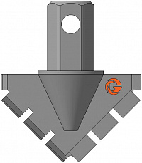 Долото шнековое лопастное ДП-95.42.Ш27 фото