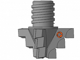 Долото шнековое лопастное Д3ЛП-76.36.Сп.28 фото